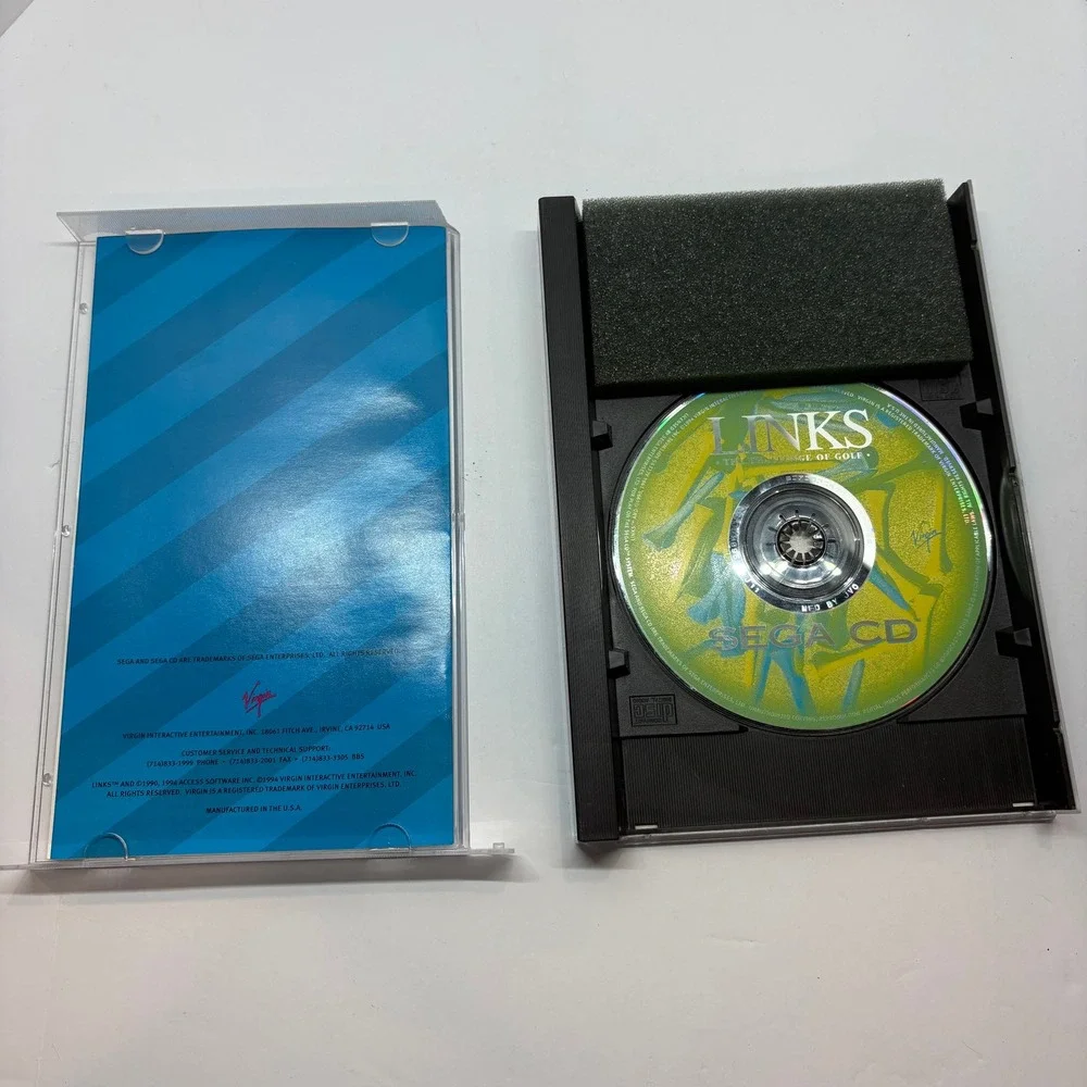 Links The Challenge of Golf Sega CD Game Retro Sports Virgin Interactive